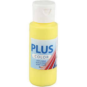 Plus Color Craft Paint, giallo primario, 60 ml/ 1 bott. [HOB-39675]