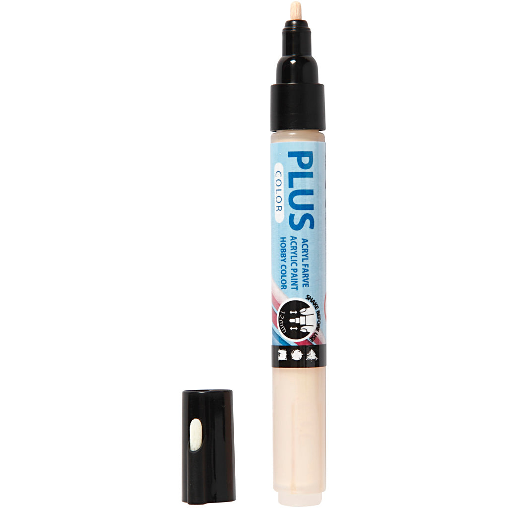 Plus Color Marker, L: 14,5 cm, line 1-2 mm, light beige, 5,5 ml