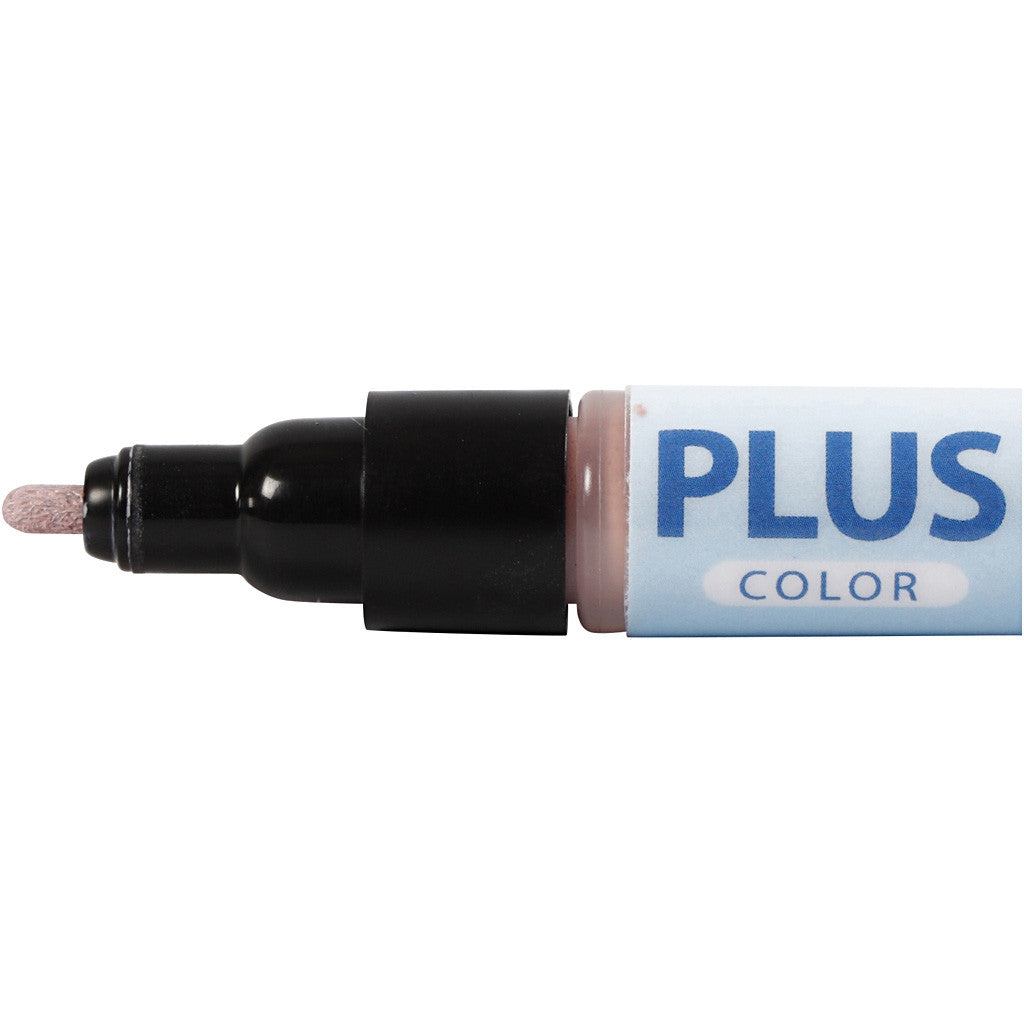 Plus Color Marker, L: 14,5 cm, ampiezza tratto 1-2 mm, rosa pallido, 5,5 ml, 1 pz [HOB-39820]