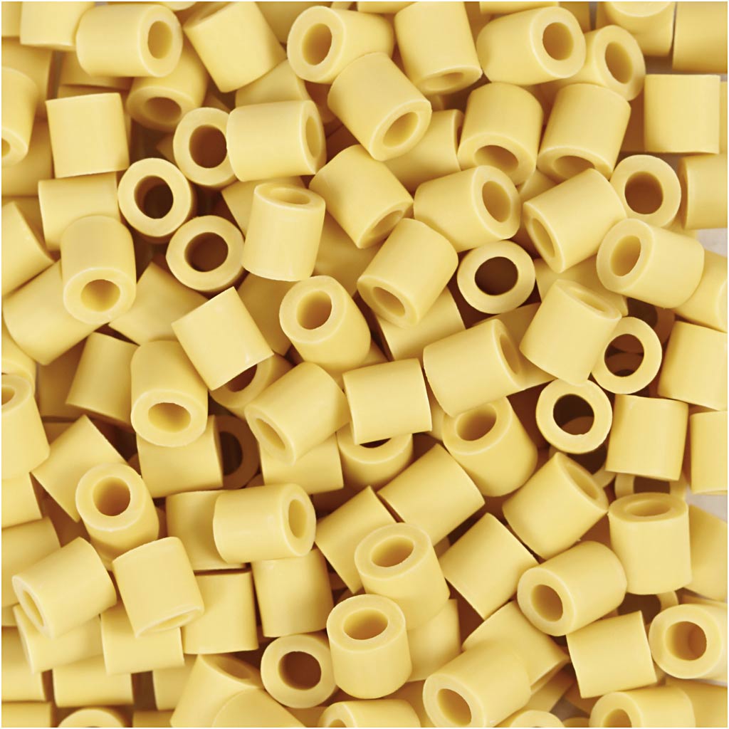 Perline NABBI BioBeads, misura 5x5 mm, misura buco 2.5 mm, medium, giallo, 1000 pz/ 1 conf. [HOB-9067740]