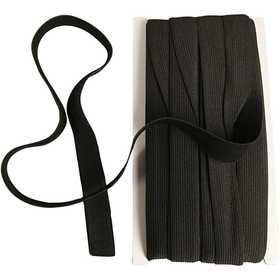 Corda elastica, L: 20 mm, nero, 25 m/ 1 rot. [HOB-41046]