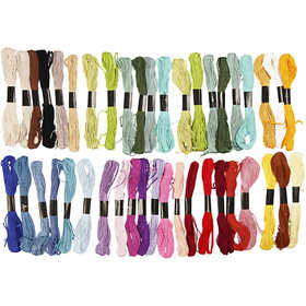 Filo da Ricamo, spess. 1 mm, colori asst., 42 pacch./ 1 conf. [HOB-41279]