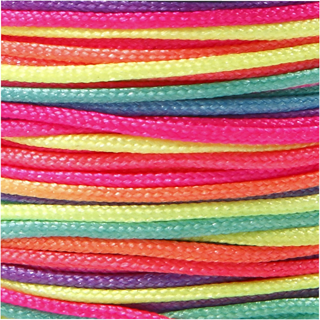 Corda di nylon, spess. 1 mm, colori neon, 28 m/ 1 rot. [HOB-41723]