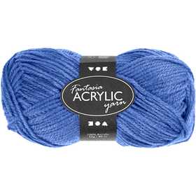 Filo acrilico Fantasia, L: 80 M, blu, 50 g/ 1 gom. [HOB-421760]