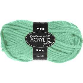 Filo Acrilico Fantasia, L: 35 M, Maxi, verde menta, 50 g/ 1 gom. [HOB-421877]