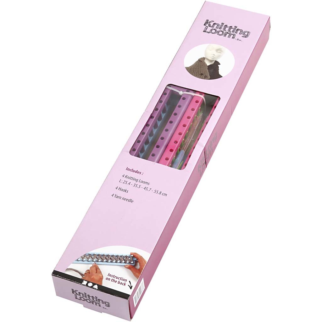 Set telaio per cucito, L: 25-35-45-55 cm, 1 set [HOB-42219]