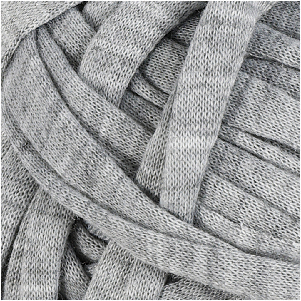 Filo in Tessuto, L: 35 M, ca. 10 mm, grigio, 100 g/ 1 gom. [HOB-42408]