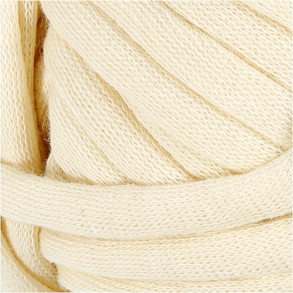 Filo tubolare in cotone, L: 45 M, usando ago 10-12, avorio, 100 g/ 1 gom. [HOB-42502]