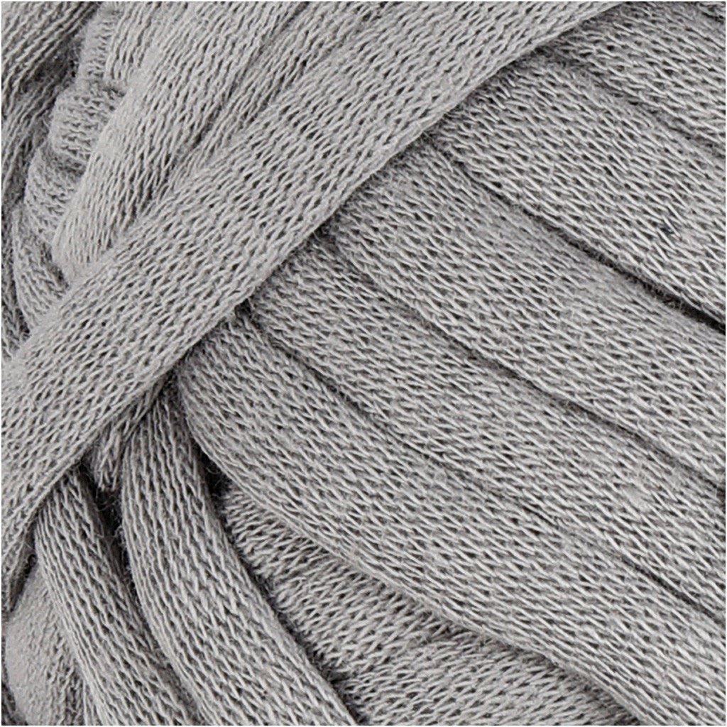 Filo tubolare in cotone, L: 45 M, usando ago 10-12, grigio, 100 g/ 1 gom. [HOB-42508]
