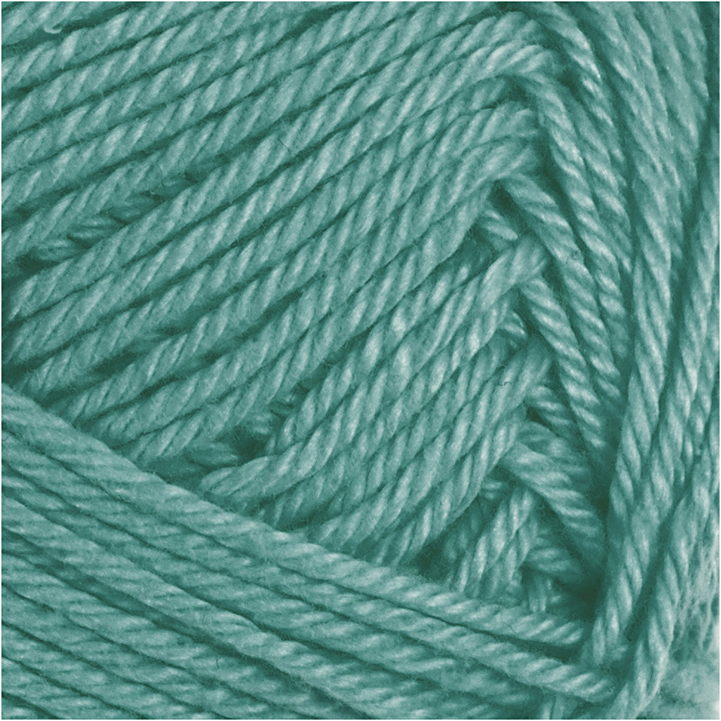 Filato di cotone, dim. 8/4, L: 170 M, usando ago 3-3,5, petrolio, 50 g/ 1 gom. [HOB-431010]