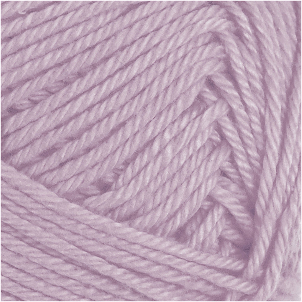 Filato di cotone, dim. 8/4, L: 170 M, usando ago 3-3,5, lavanda, 50 g/ 1 gom. [HOB-431170]