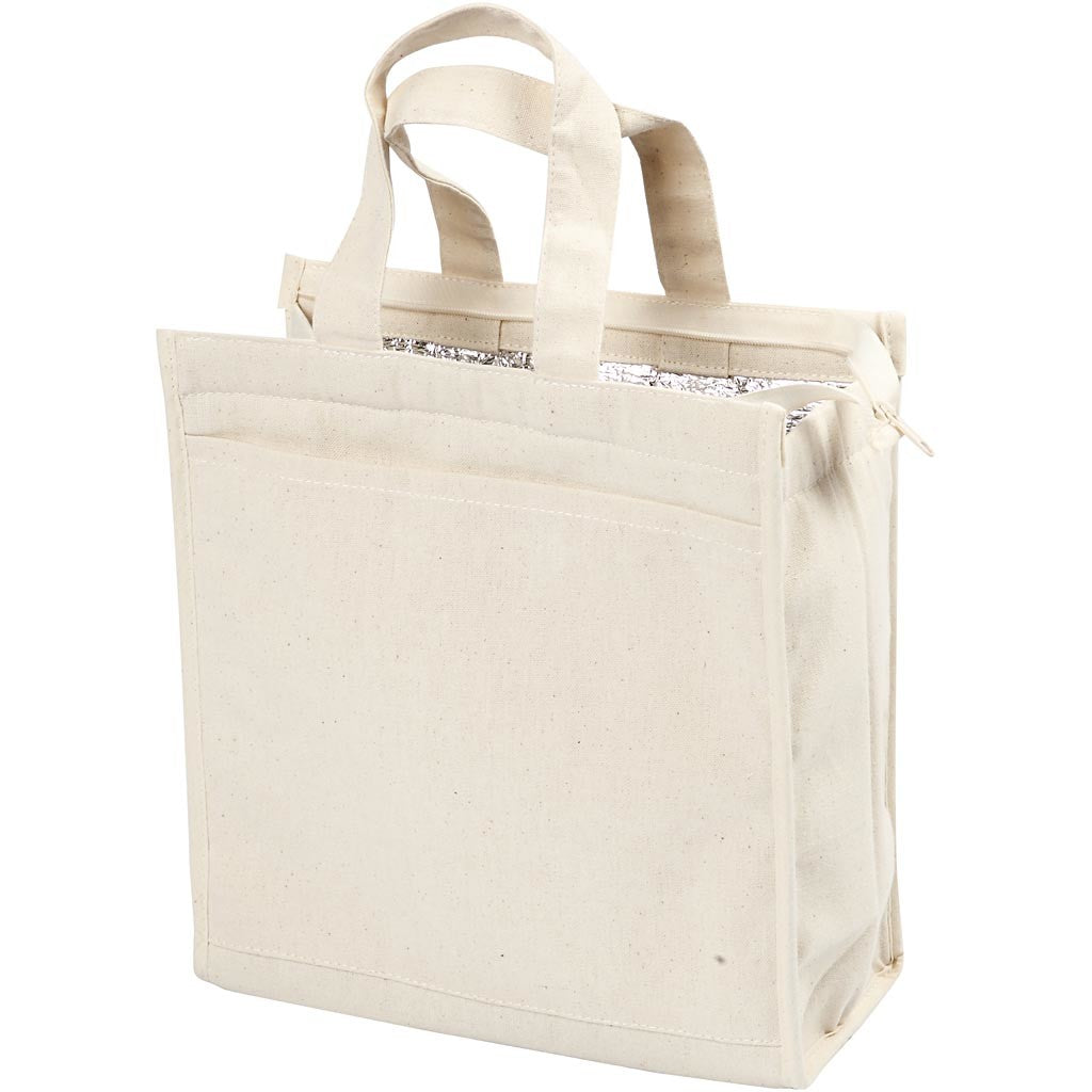 Borsa frigo, misura 25x24x12 cm, 220 g, natural chiaro, 1 pz [HOB-44547]