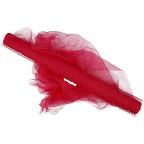 Tulle, L: 50 cm, rosa, 5 m/ 1 rot. [HOB-44614]