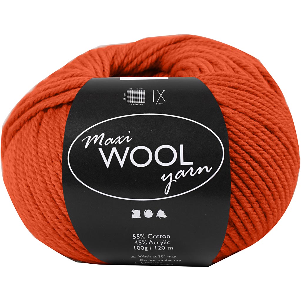 Rosso Ruggine Filato, rosso ruggine, L: 125 m, 100 g/ 1 gom.