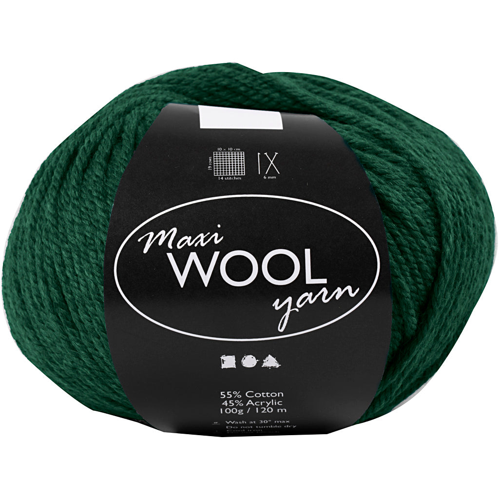 Filato, L: 125 M, verde, 100 g/ 1 gom. [HOB-447412]