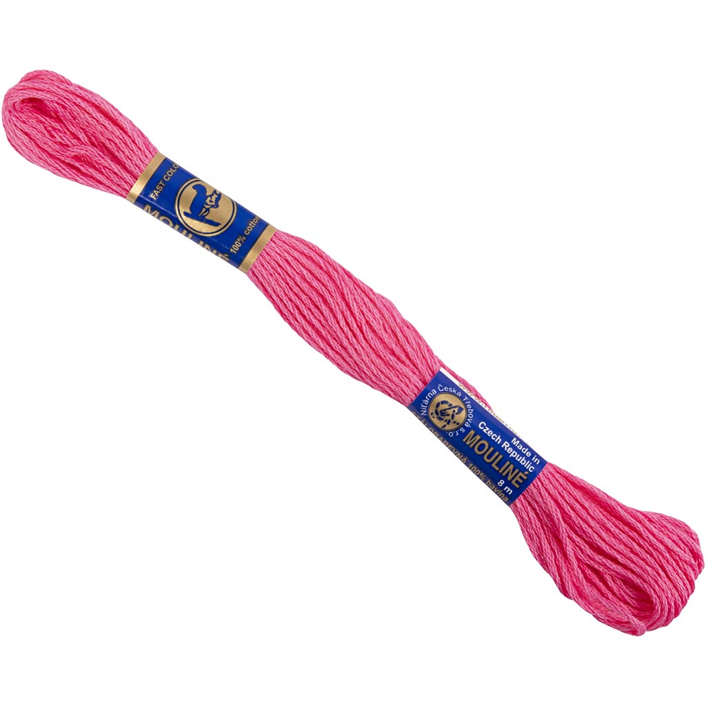 Embroidery Floss, pink, 12x8 m