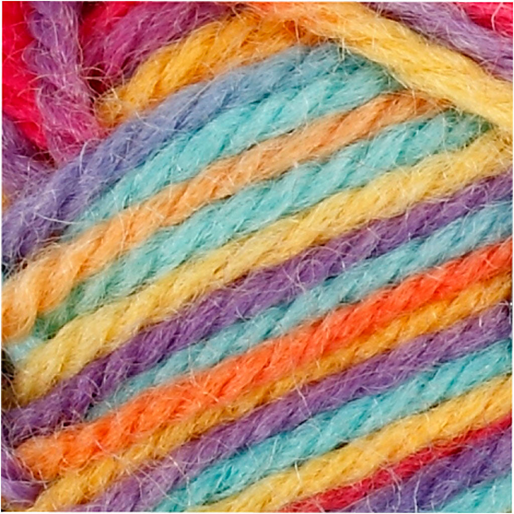 Filato di lana Melbourne, L: 92 M, multicolore, 50 g/ 1 gom. [HOB-44796]