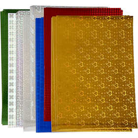 Carta olografica, A4, foglio 210x297 mm, 120 g, 80 fgl. asst./ 1 conf. [HOB-44947]