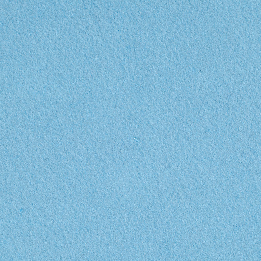 Feltro artigianale, L: 45 cm, spess. 1,5-2 mm, 180-200 g, azzurro, 5 m/ 1 rot. [HOB-45020]