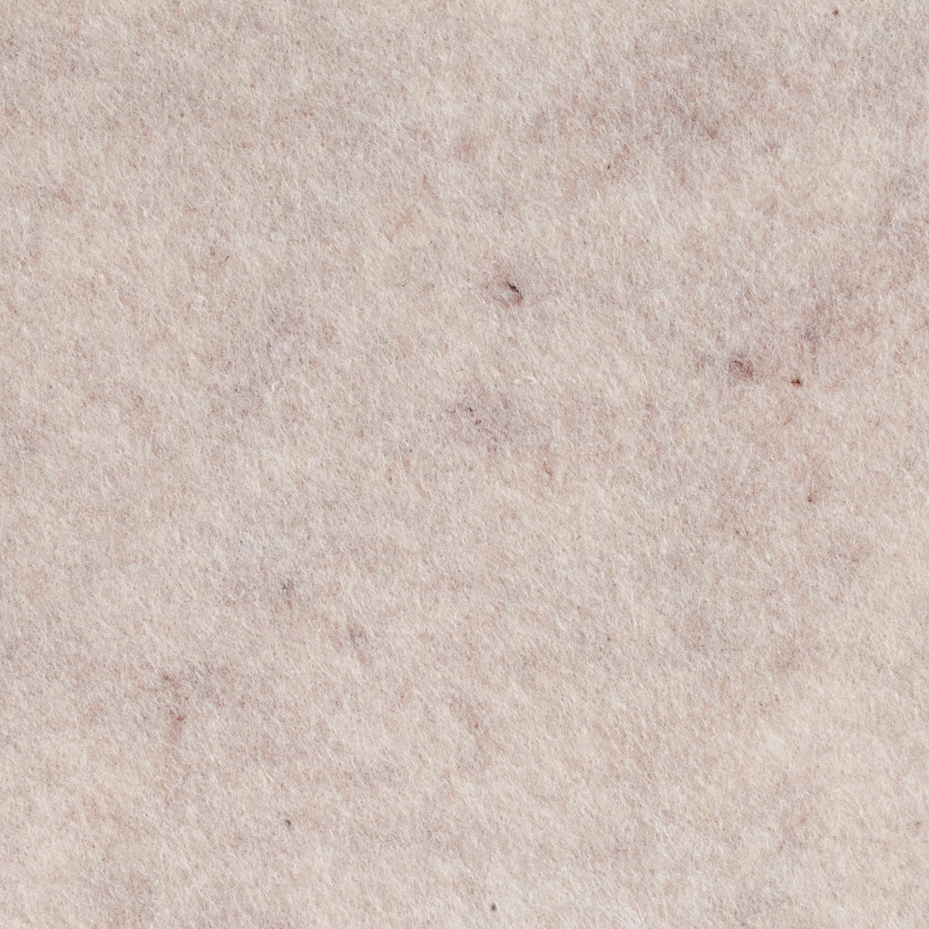 Feltro artigianale, L: 45 cm, spess. 1,5-2 mm, ruvido, 180-200 g, avorio, 5 m/ 1 rot. [HOB-45042]