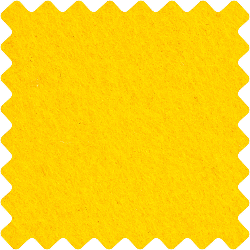 Feltro, foglio 42x60 cm, spess. 3 mm, giallo, 1 fgl. [HOB-45232]