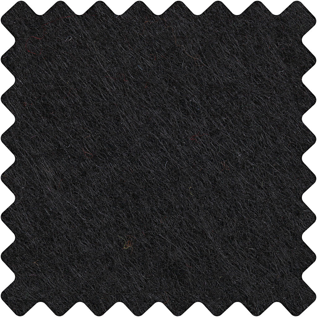 Feltro, foglio 42x60 cm, spess. 3 mm, nero, 1 fgl. [HOB-45241]