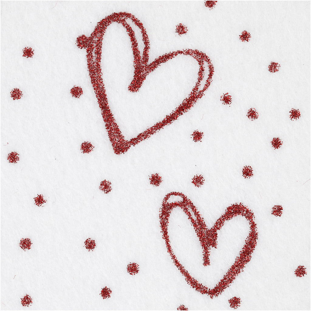 Feltro, A4, foglio 210x297 mm, spess. 1,5-2 mm, bianco, 10 fgl./ 1 conf. [HOB-45390]