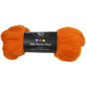 Lana Merino, spess. 21 my, arancio, 100 g/ 1 conf. [HOB-46018]