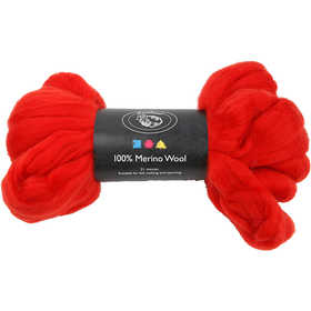 Lana Merino, spess. 21 my, rosso natalizio, 100 g/ 1 conf. [HOB-46019]