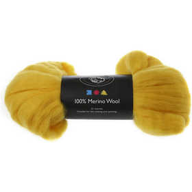 Lana Merino, spess. 21 my, giallo sole, 100 g/ 1 conf. [HOB-46062]