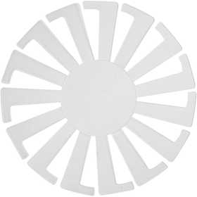 Base per certino intrecciato, H: 6 cm, diam 8 cm, transparent, 10 pz/ 1 conf. [HOB-47452]