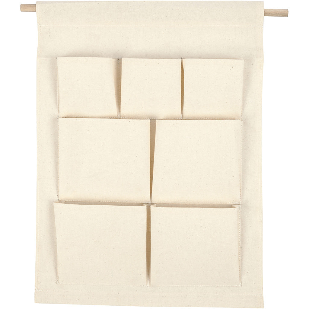 Organizzatore pensile, H: 46 cm, L: 34 cm, natural chiaro, 1 pz [HOB-49737]