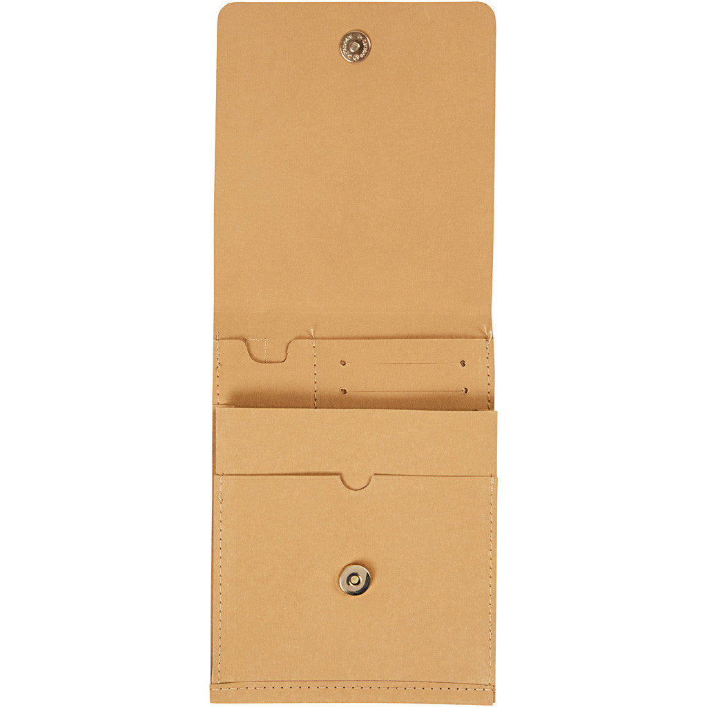 Borsa a tracolla in finta pelle, H: 18 cm, L: 13 cm, 350 g, marrone chiaro, 1 pz [HOB-49892]