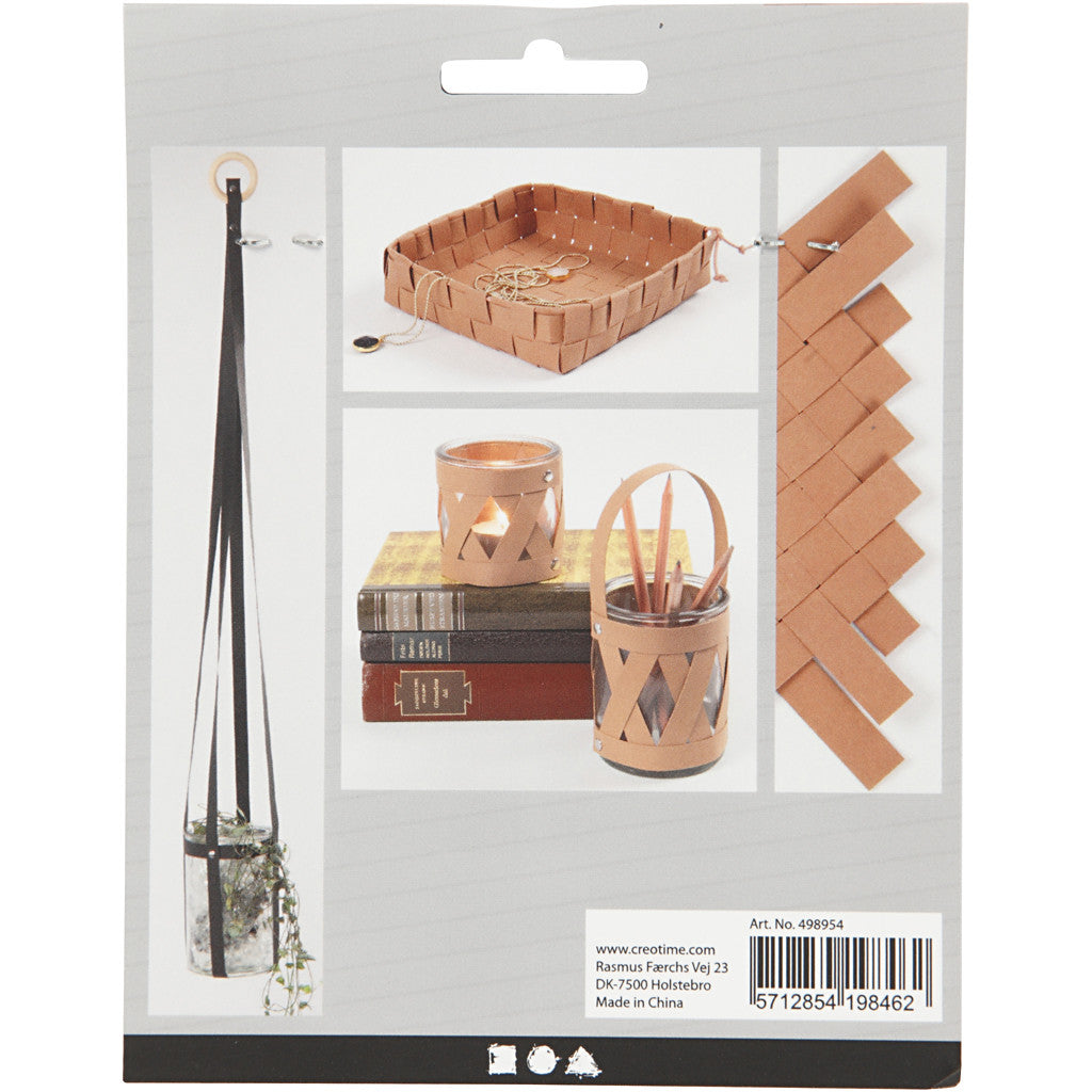 Strisce da intrecciare, L: 15 mm, spess. 0,55 mm, nero, 9.50 m/ 1 rot. [HOB-498954]