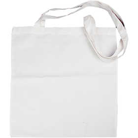 Shopping bag , misura 38x42 cm, 130 g, bianco, 1 pz [HOB-499000]