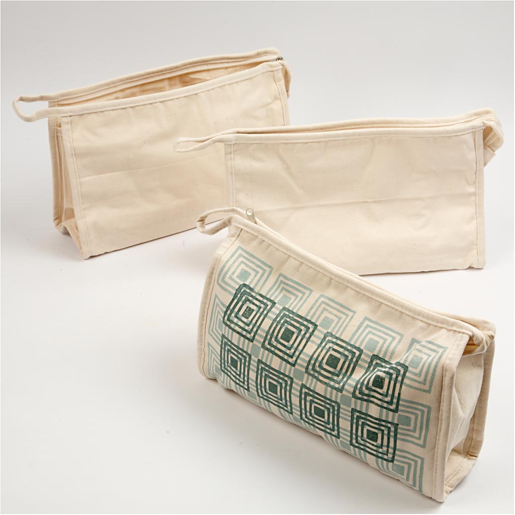 Trousse, H: 17 cm, L: 28 cm, L: 10 cm, natural chiaro, 1 pz [HOB-49932]