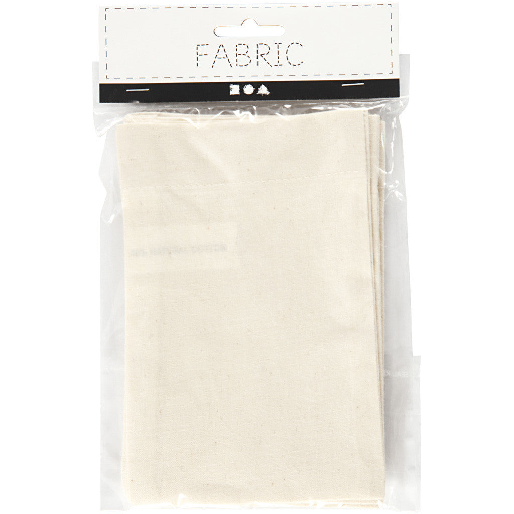 Sacchetto, misura 10x15 cm, 115 g, natural chiaro, 4 pz/ 1 conf. [HOB-499901]