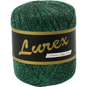Filo in Lurex, L: 160 M, verde, 25 g/ 1 gom. [HOB-421472]