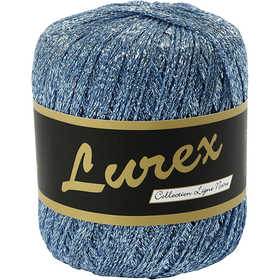 Filo in Lurex, L: 160 M, azzurro, 25 g/ 1 gom. [HOB-421473]