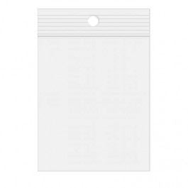 Sacchetto trasparente con chiusura a pressione 10x15cm PE 100 micron (100 pezzi) [4PR46]