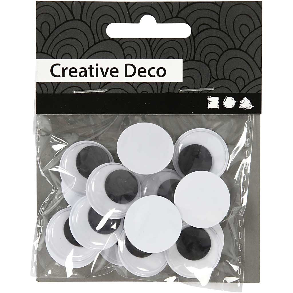 Occhi Mobili, non adesivo, diam 20 mm, 16 pz/ 1 conf. [HOB-501202]