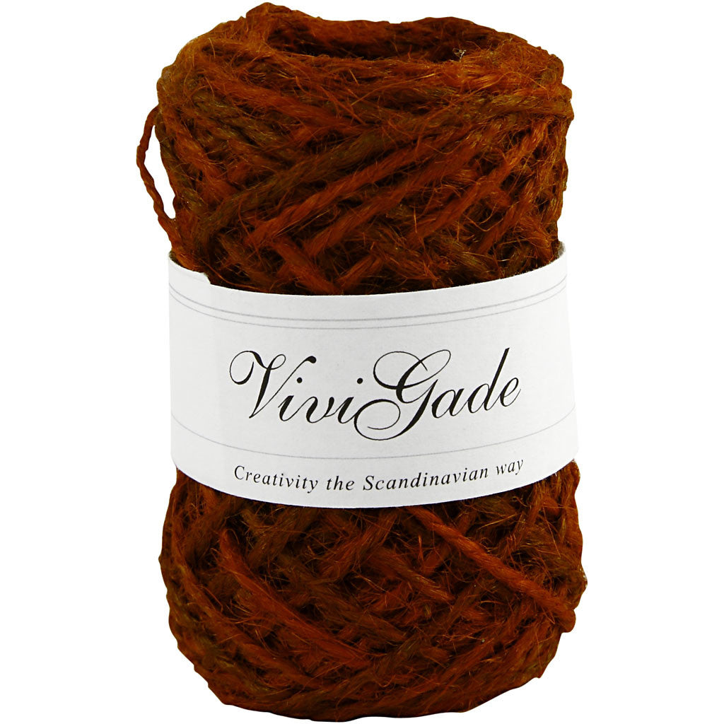 Canapa naturale, spess. 1-2 mm, rosso, 30 m/ 1 rot. [HOB-503227]