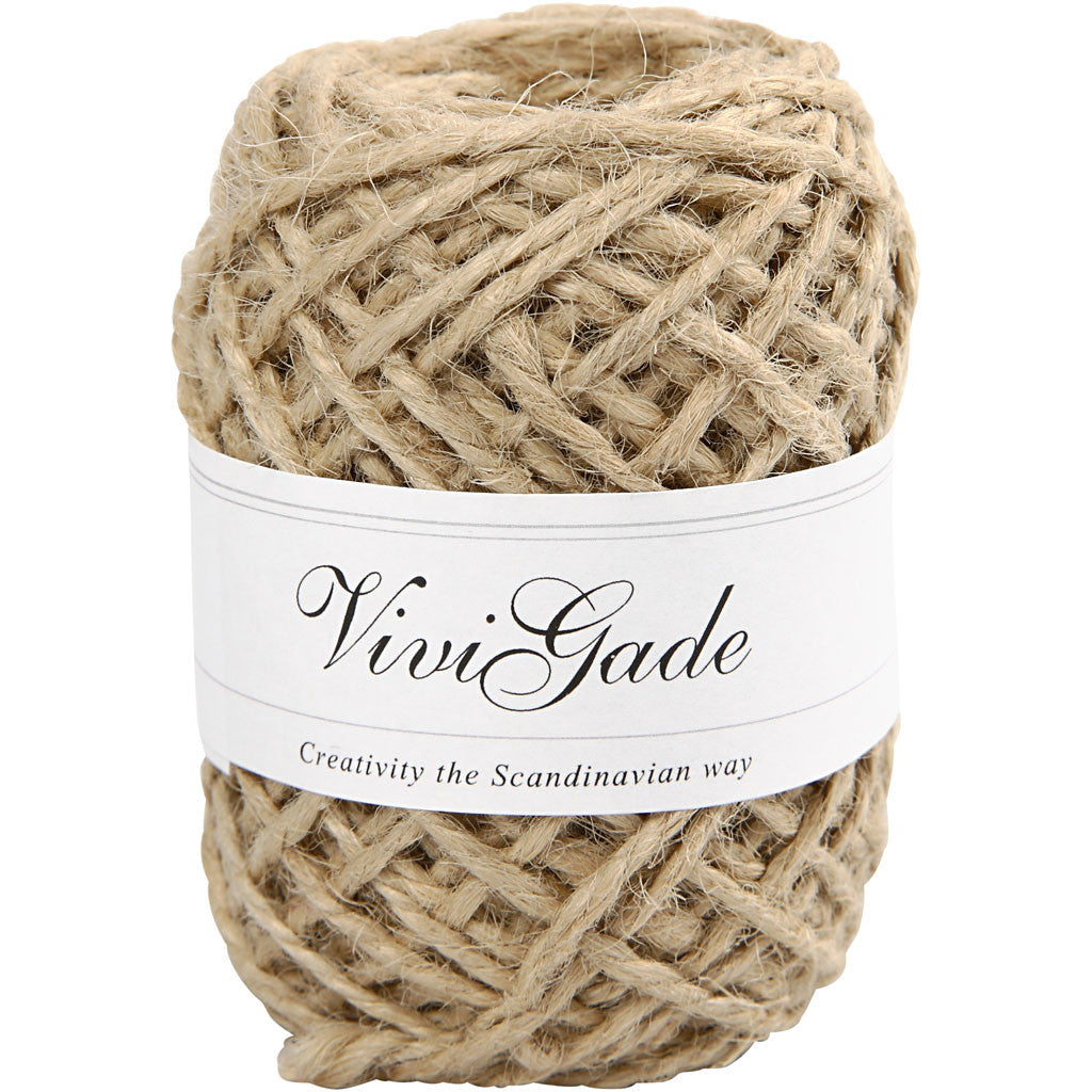 Canapa naturale, spess. 1-2 mm, natural, 30 m/ 1 rot. [HOB-503244]