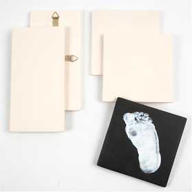 Piastrella da dipingere, misura 13x13 cm, spess. 7 mm, bianco, 1 pz [HOB-50507]