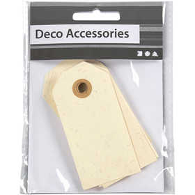 Cartellini Manila, misura 4x8 cm, 250 g, panna, 20 pz/ 1 conf. [HOB-510040]