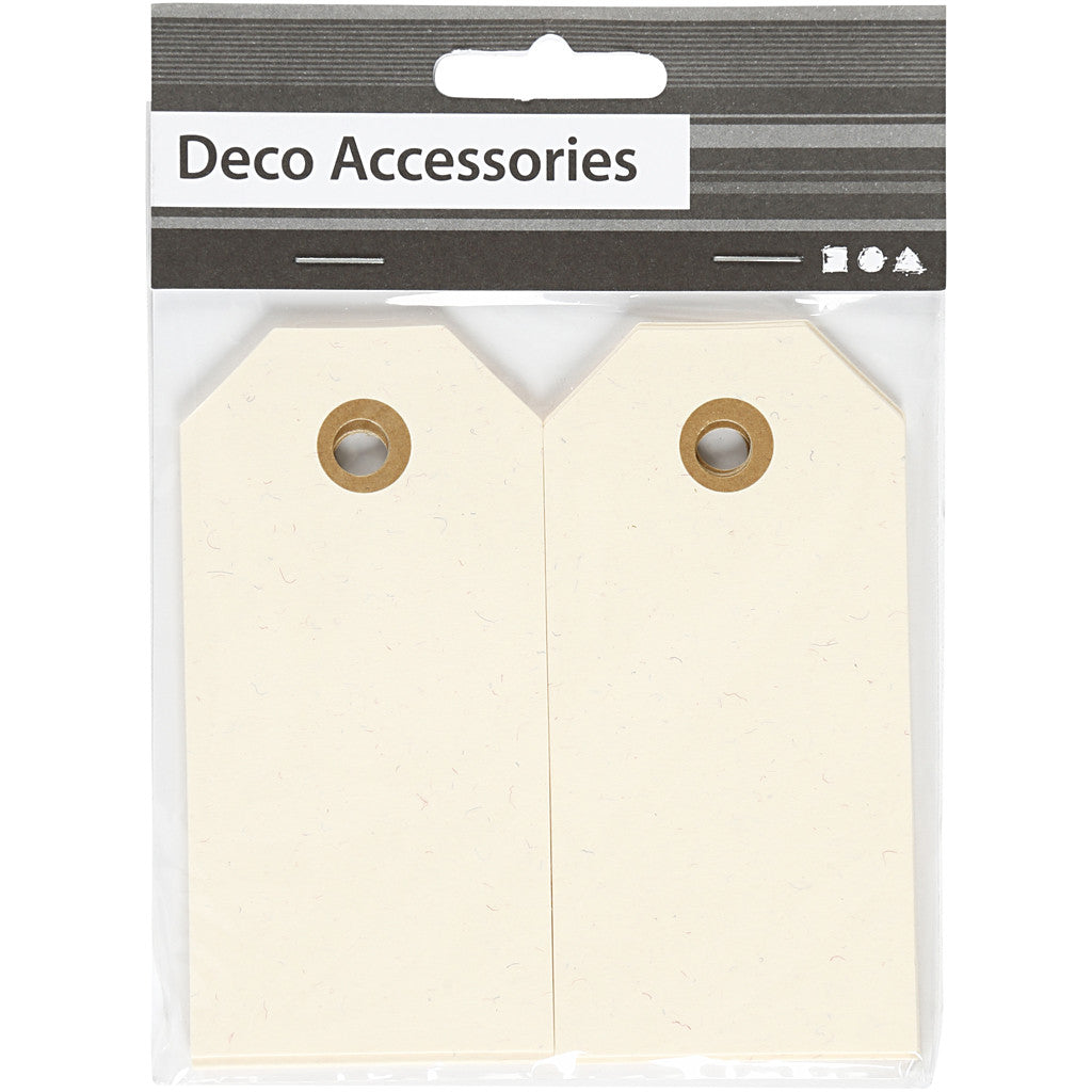 Cartellini Manila, misura 5x10 cm, 250 g, panna, 20 pz/ 1 conf. [HOB-510050]