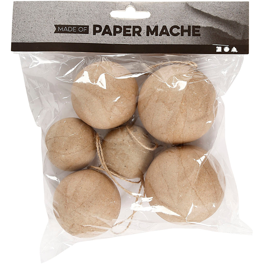 Decorazioni di Natale , diam 4+5+6 cm, 6 pz/ 1 conf. [HOB-510313]