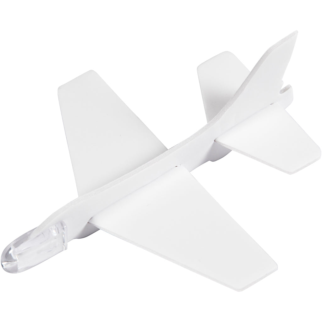 Aereoplani, L: 11,5-12,5 cm, L: 11-12 cm, bianco, 3 pz/ 1 conf. [HOB-51233]