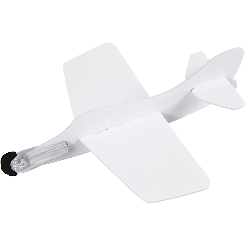 Aereoplani, L: 11,5-19 cm, L: 11-17,5 cm, bianco, 50 pz/ 1 conf. [HOB-51234]