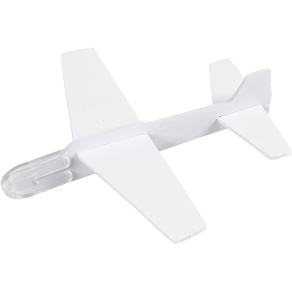Aereoplani, L: 11,5-19 cm, L: 11-17,5 cm, bianco, 50 pz/ 1 conf. [HOB-51234]